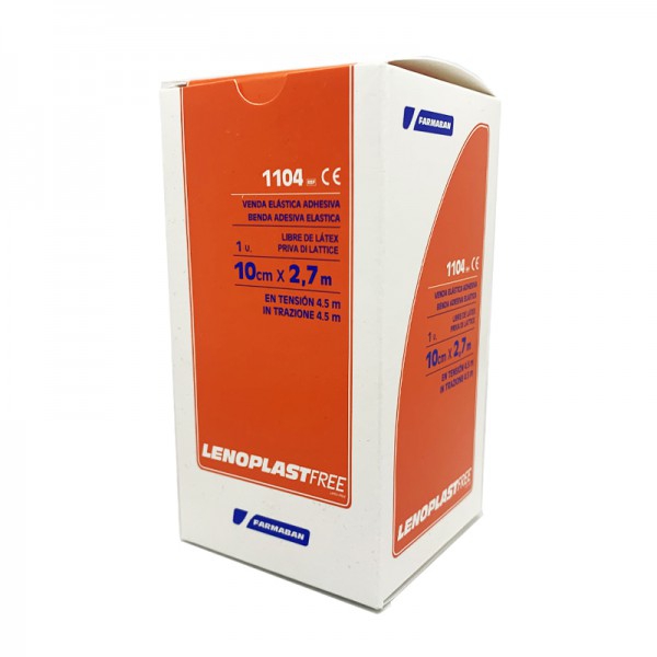 Lenoplast Free 10 cm x 2,7 mt: Benda elastica adesiva (Scatola) Lenoplast Free 10 cm x 2,7 mt: Benda elastica adesiva (Scatola)